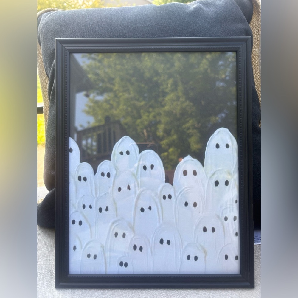 Ghostly Gathering Framed 8x10” Ghost Wall Print